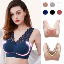 Load image into Gallery viewer, Breathable Sports Push Up Lace Bra