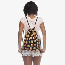 Load image into Gallery viewer, Funny Emoji Print Drawstring Bag