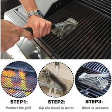 Load image into Gallery viewer, Hirundo 360° Clean Grill Brush, 18" Best BBQ Grill Brush