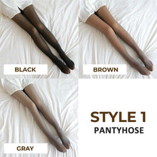 Load image into Gallery viewer, Flawless Legs Fake Translucent Warm Plush Lined Elastic Tights