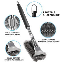 Load image into Gallery viewer, Hirundo Scraper Grill Brush - Stainless Steel