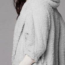 Load image into Gallery viewer, Fluffy Hooded Open Front Teddy Coat & Short Sets