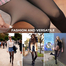 Load image into Gallery viewer, Flawless Legs Fake Translucent Warm Plush Lined Elastic Tights