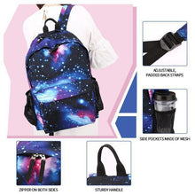 Load image into Gallery viewer, Galaxy Backpack Unisex School Backpack Cute Bag