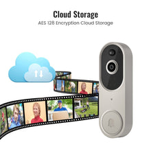 Load image into Gallery viewer, Wireless Smart Doorbell Camera – Outdoor Surveillance with HD Night Vision