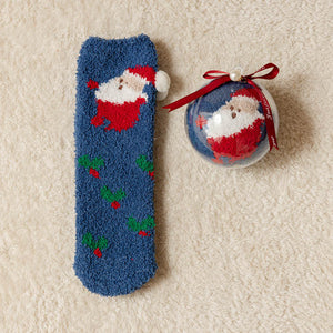 Christmas Gift Box - Cute Plush Socks