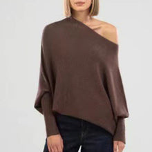 Load image into Gallery viewer, Knitted Shawl Pullover Sweater