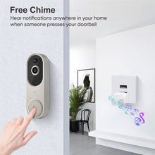 Load image into Gallery viewer, Wireless Smart Doorbell Camera – Outdoor Surveillance with HD Night Vision
