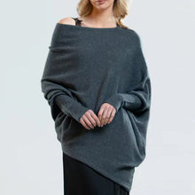 Load image into Gallery viewer, Knitted Shawl Pullover Sweater