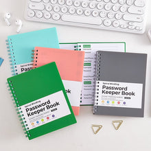 Load image into Gallery viewer, A6 Coil Password Keeper Book
