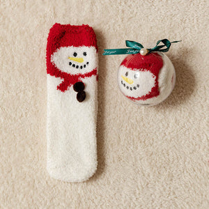 Christmas Gift Box - Cute Plush Socks