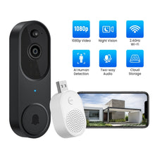 Load image into Gallery viewer, Wireless Smart Doorbell Camera – Outdoor Surveillance with HD Night Vision