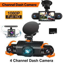 Load image into Gallery viewer, Sakerplus 4 Channel FHD Dash Cam