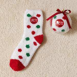 Christmas Gift Box - Cute Plush Socks