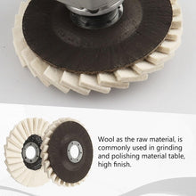 Load image into Gallery viewer, Wool Felt Flap Polishing Disc