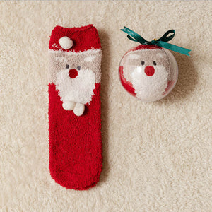 Christmas Gift Box - Cute Plush Socks