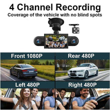 Load image into Gallery viewer, Sakerplus 4 Channel FHD Dash Cam