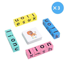 Load image into Gallery viewer, Wooden Crossword Puzzle set