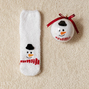 Christmas Gift Box - Cute Plush Socks