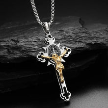 Load image into Gallery viewer, Jesus Cross Necklace