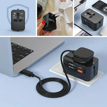 Load image into Gallery viewer, Universal Travel Adapter with Dual USB Ports