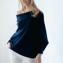 Load image into Gallery viewer, Knitted Shawl Pullover Sweater