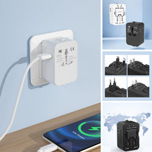 Load image into Gallery viewer, Universal Travel Adapter with Dual USB Ports