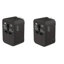Load image into Gallery viewer, Universal Travel Adapter with Dual USB Ports