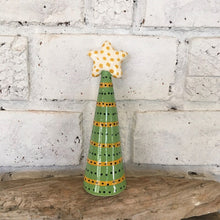 Load image into Gallery viewer, Whimsical Christmas happy art Ceramic Christmas Tree decoration