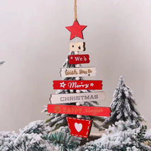 Load image into Gallery viewer, Christmas Tree Wooden Hanging Decoration