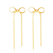 Load image into Gallery viewer, Bow Drop Dangle Earrings