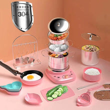 Load image into Gallery viewer, Children&#39;s Real Cooking Mini Kitchen Toys - 22 PCS Set