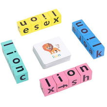 Load image into Gallery viewer, Wooden Crossword Puzzle set