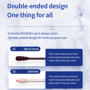 Double-ended cotton swabs