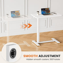 Load image into Gallery viewer, SAKER Hidden Casters Adjustable Bedside Table