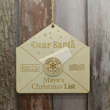 Load image into Gallery viewer, Letter to Santa Christmas Ornament