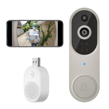 Load image into Gallery viewer, Wireless Smart Doorbell Camera – Outdoor Surveillance with HD Night Vision