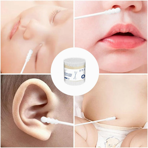 Double-ended cotton swabs