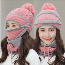 Load image into Gallery viewer, 3PCS Women Winter Scarf Set