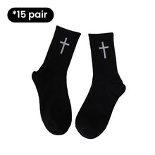 Load image into Gallery viewer, Cross Black And White Socks