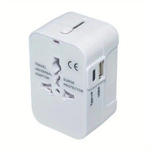 Load image into Gallery viewer, Universal Travel Adapter with Dual USB Ports