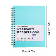 Load image into Gallery viewer, A6 Coil Password Keeper Book