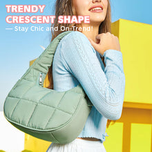 Load image into Gallery viewer, Puffer Crescent Shoulder Bag