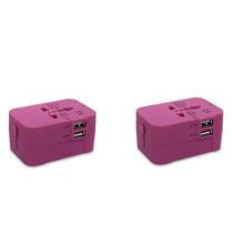 Load image into Gallery viewer, Universal Travel Adapter with Dual USB Ports