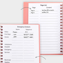 Load image into Gallery viewer, A6 Coil Password Keeper Book