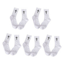 Load image into Gallery viewer, Cross Black And White Socks