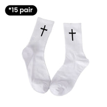 Load image into Gallery viewer, Cross Black And White Socks
