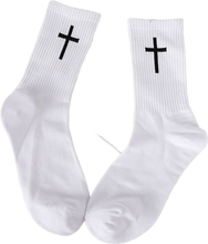 Load image into Gallery viewer, Cross Black And White Socks
