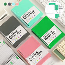 Load image into Gallery viewer, A6 Coil Password Keeper Book