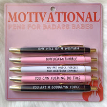 Load image into Gallery viewer, Motivational Badass funny Pens Set(5pcs)